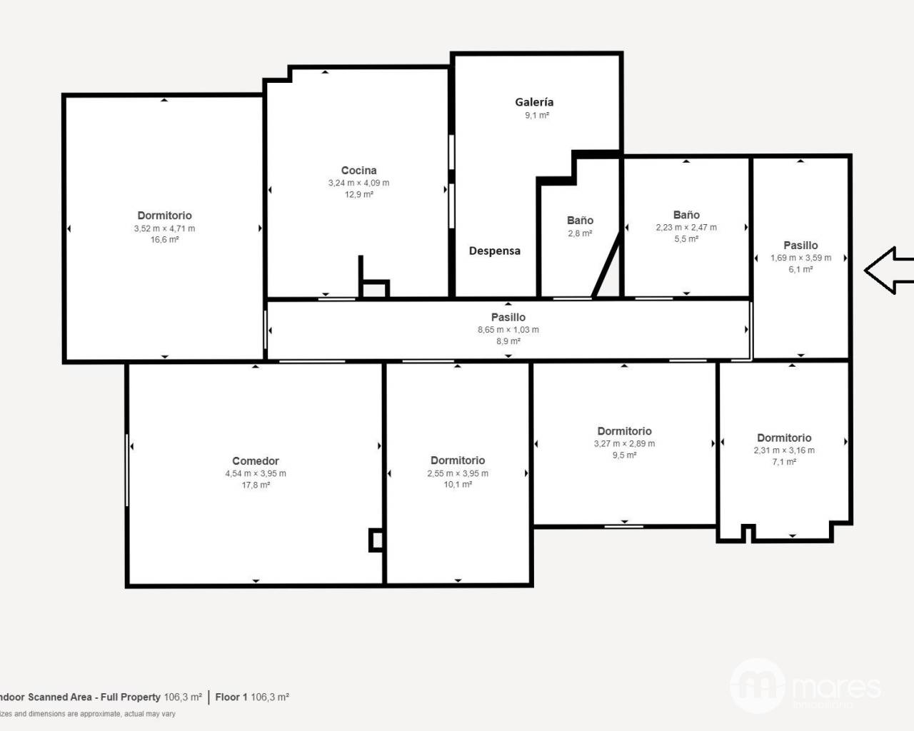 Flat - Sale - Elche - Plaza Crevillente